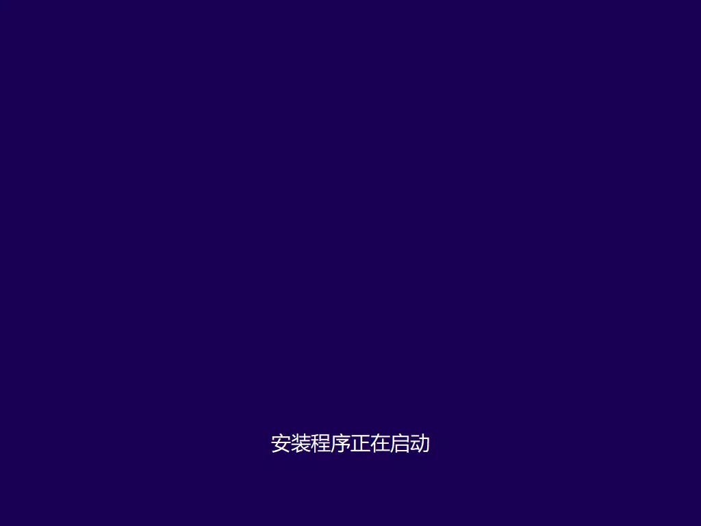 安装程序正在启动